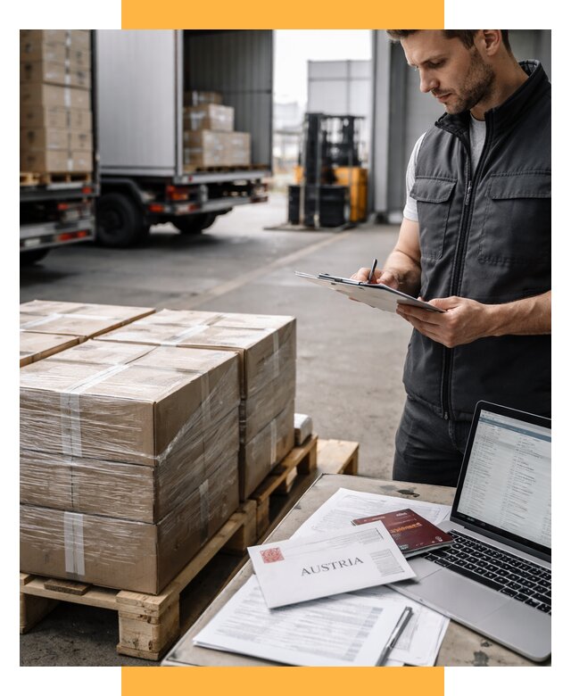 Доставка в Австрию от 67997 р. Логистика и экспорт СетСервис-Птф